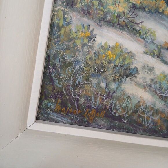 Walter L Ball Oil Painting on Studio Board Oregon Coast Landscape Vintage - Picture 2 of 7
